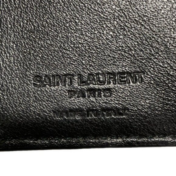 Auth SAINT LAURENT PARIS Tiny Wallet 459784 Pink Leather - Trifold Wallet - Picture 15 of 16